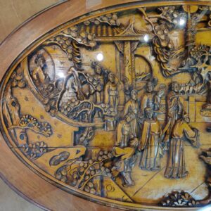 中国彫刻テーブル-7点セット-リユース-柏-愛品倶楽部