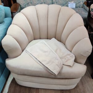ETHAN-ALLEN（イーセンアーレン）-ファブリック回転式シェルバックチェア-474259-09-リユース-柏-愛品倶楽部