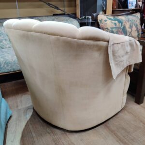 ETHAN-ALLEN（イーセンアーレン）-ファブリック回転式シェルバックチェア-474259-09-リユース-柏-愛品倶楽部