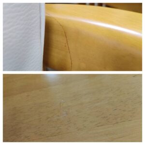 NITORI（ニトリ）-肘付回転チェア-ダイニング5点セット-ラウンド2-リユース-柏-愛品倶楽部