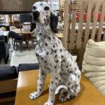 イタリア製｜陶器｜オブジェ｜高さ80cm｜ダルメシアン