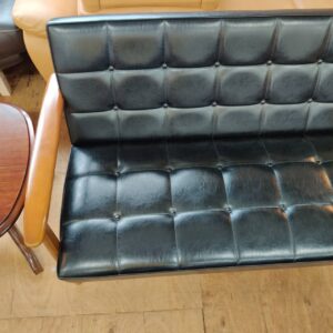 カリモク-karimoku-2人掛けソファ-50周年記念復刻ブランドプレート仕様-W36173BWH-Kチェア-2シーター-リユース-柏-愛品倶楽部