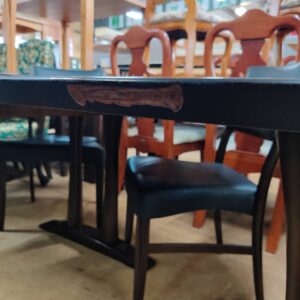 カリモク家具（karimoku）-半円ダイニング5点セット-テーブル：ディレトーレ-チェア：チターノ-リユース-柏-愛品倶楽部