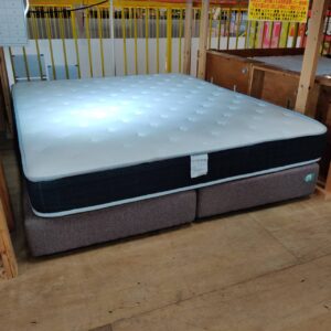 メーカー不明-クイーンベッド-中央分割クッションフレーム-リユース-柏-愛品倶楽部