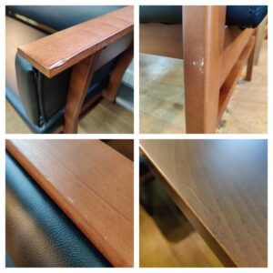 ニトリ（NITORI）-ダイニングテーブル＆ダイニングカウチ-ベンチ-3点セット-アストル-Nコレクション-T-06A-150-MBR-リユース-柏-愛品倶楽部