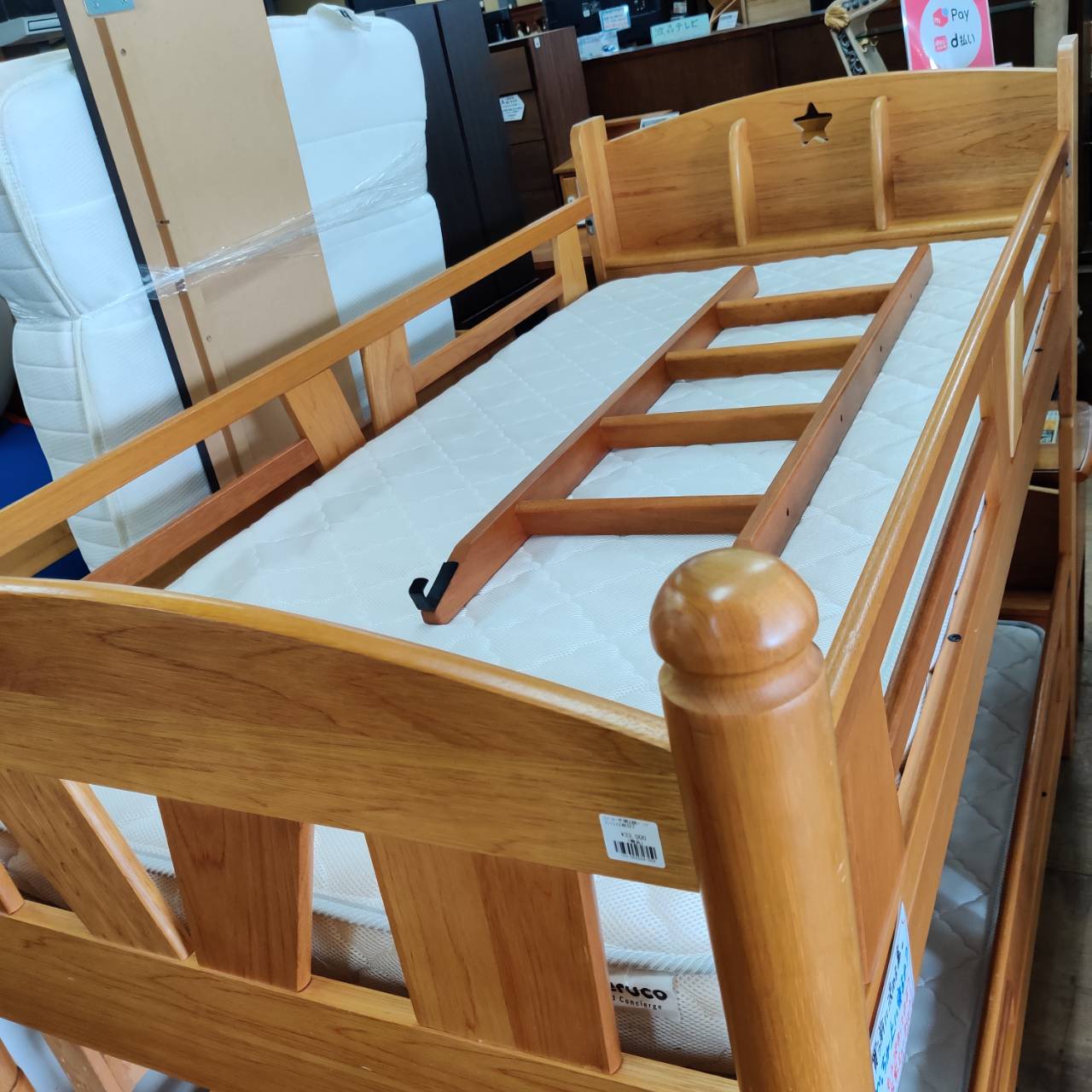 2段ベッド nerucoの薄型マットレスSETが入荷！｜宮棚収納付・すのこ 