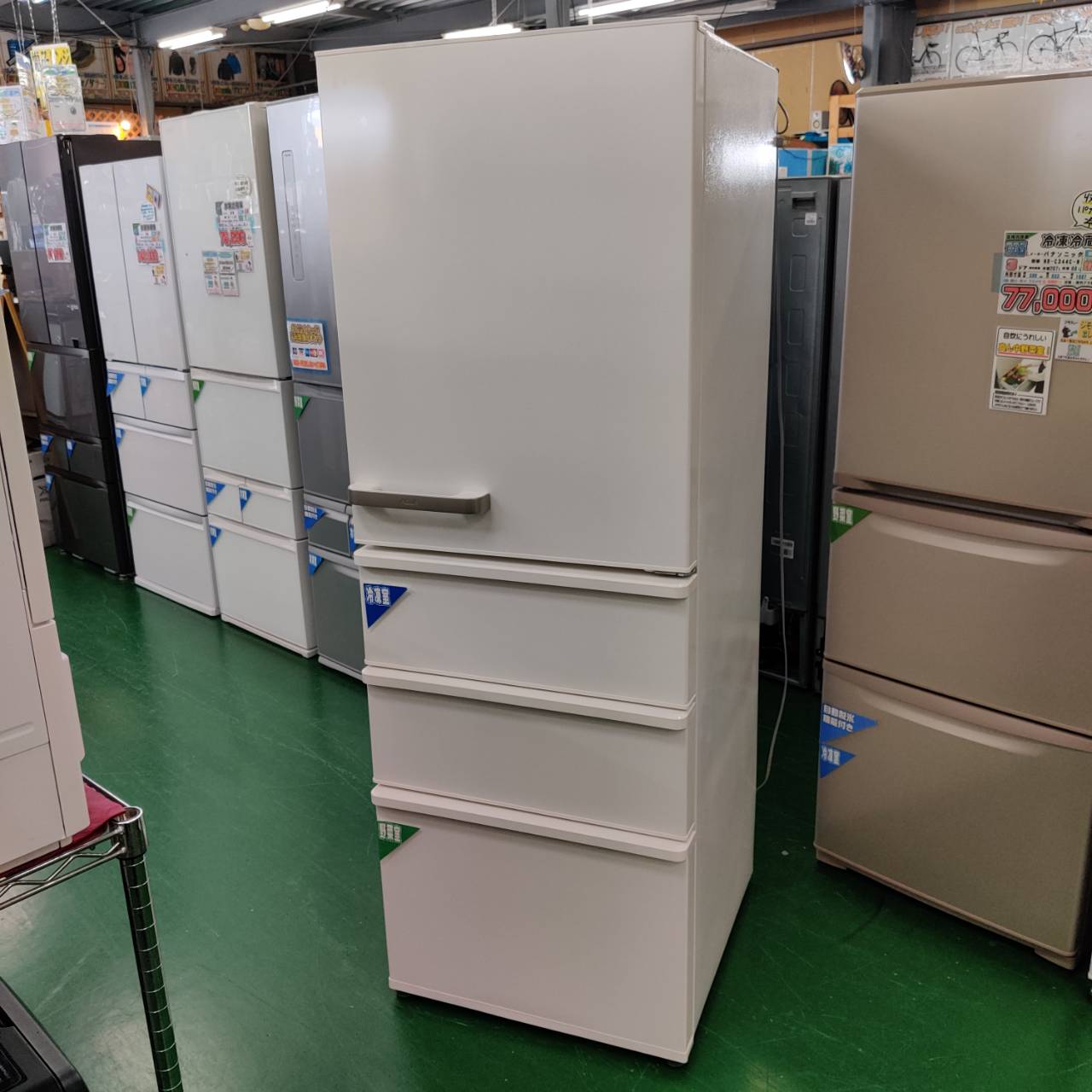 AQUA アクア 355L 20年製 4ドア冷蔵庫 AQR-36J が入荷！｜2段引き出し 