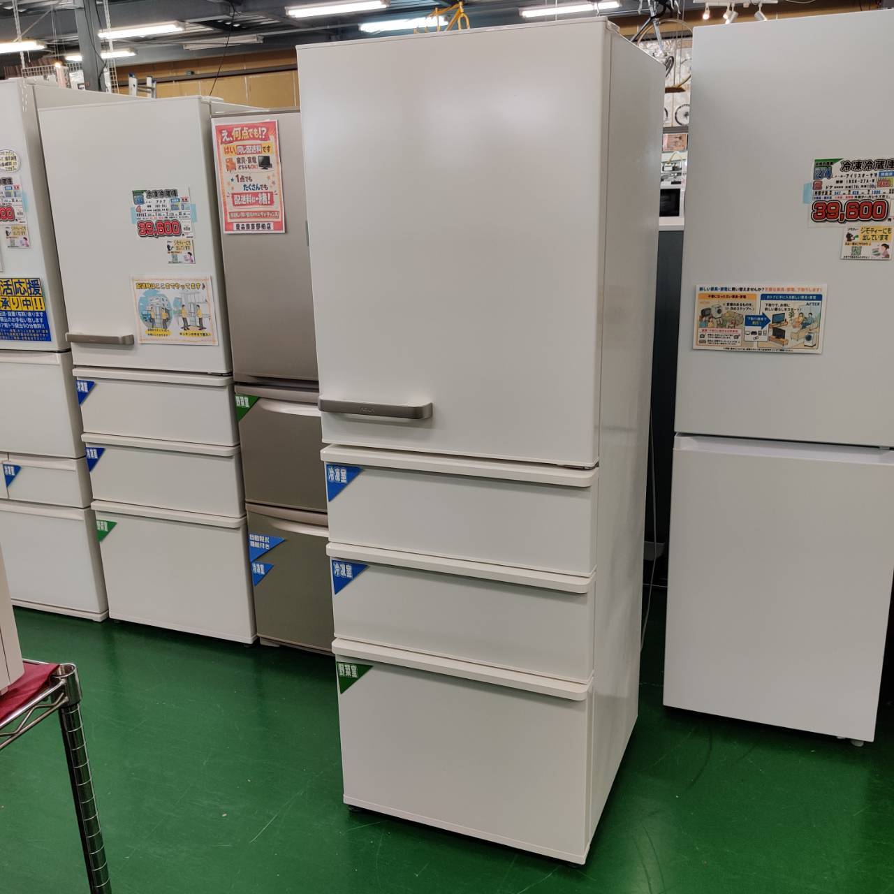 AQUA アクア 355L 22年製 4ドア 冷凍冷蔵庫 AQR-36M2 が入荷 