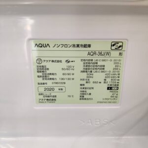 AQUA-アクア-4ドア-冷凍冷蔵庫-AQR-36J-W-リユース-柏-愛品倶楽部