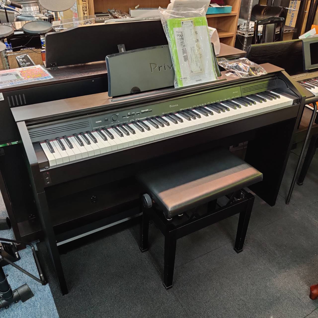 CASIO カシオ 電子ピアノ Privia PX-760BK が入荷！｜本格派ハンマー 