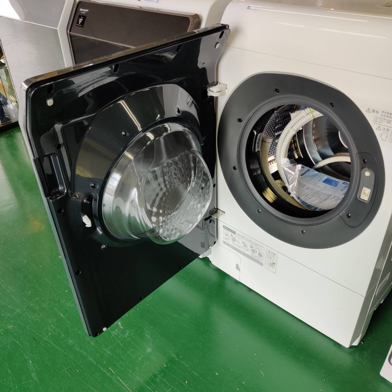 SHARP 11.0kg/6.0kg 22年製 ドラム式洗濯乾燥機 ES-W114-SL が入荷 