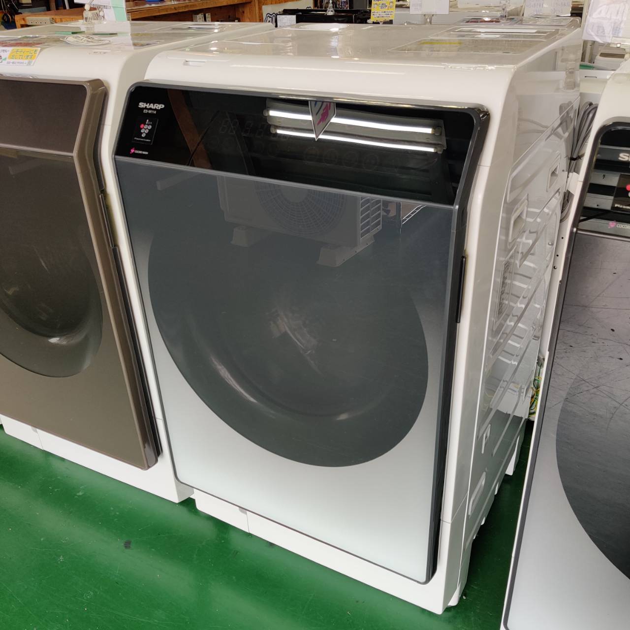 SHARP 11.0kg/6.0kg 22年製 ドラム式洗濯乾燥機 ES-W114-SL が入荷 