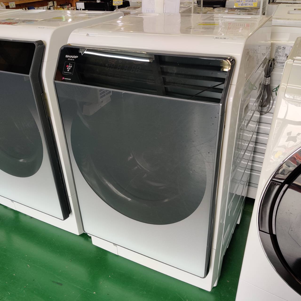 SHARP 11.0kg/6.0kg 22年製 ドラム式洗濯乾燥機 ES-W114-SR が入荷 
