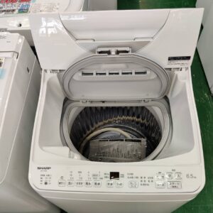 SHARP-シャープ-6.5kg-縦型洗濯乾燥機-ES-TX6H-W-リユース-柏-愛品倶楽部