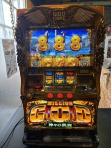 愛品館市原店で買取したミリオンゴッド神々の凱旋スロット実機