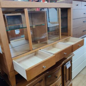 日光産業株式会社（旭川家具）-照明付きサイドボード-タイト-リユース-柏-愛品倶楽部