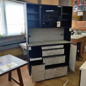 松田家具-2枚スライド扉キッチンボード-1400クレディアレンジ-リユース-柏-愛品倶楽部