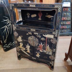 螺鈿＆象嵌細工-2枚観音開きキャビネット-中国オールド家具-リユース-柏-愛品倶楽部