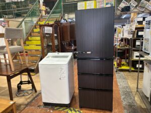 愛品館市原店で出張買取した冷蔵庫と洗濯機