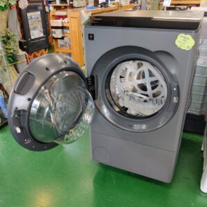 シャープ-SHARP-12.0kg-6.0kg-ドラム式洗濯乾燥機-ES-12X1-HL-リユース-柏-愛品倶楽部