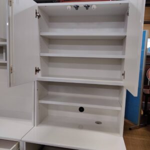 ディノス-dinos（製造：有限会社ライジング）-デスク＆プリンター収納セット-書斎壁面収納-リユース-柏-愛品倶楽部