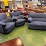高級応接ソファ｜3点セット｜スエード調買取致しました｜愛品館八千代店
