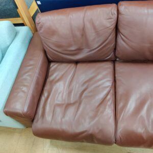無印良品-MUJI-2人掛け本革ソファ-リユース-柏-愛品倶楽部