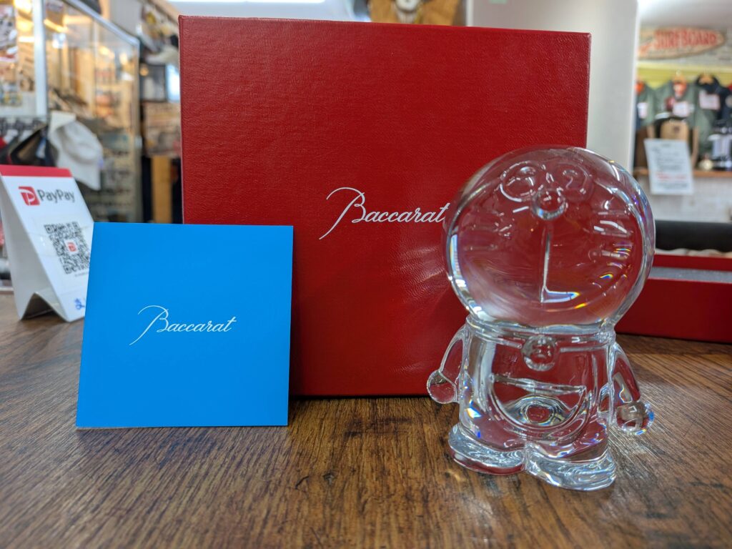 バカラ ドラえもん 置物 クリスタル Baccarat 買取 販売 江戸川区 リサイクルショップ