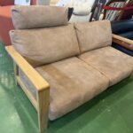 関家具｜2人掛ソファ+ヘッドレスト｜マンジェⅡ｜レザーテックス買取致しました｜愛品館八千代店