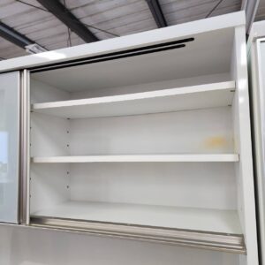高橋木工所-2枚スライド扉キッチンボード-シェモア140オープン-リユース-柏-愛品倶楽部