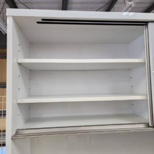 高橋木工所-2枚スライド扉キッチンボード-シェモア140オープン-リユース-柏-愛品倶楽部