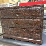 美品｜小栗彫刻工房｜日光彫｜3段小引出収納 買取致しました｜リサイクルショップ愛品館千葉店