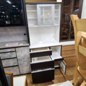 ニトリ-NITORI-2枚スライド扉キッチンボード-レジューム90KB-リユース-柏-愛品倶楽部