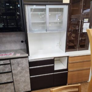 ニトリ-NITORI-2枚スライド扉キッチンボード-レジューム90KB-リユース-柏-愛品倶楽部