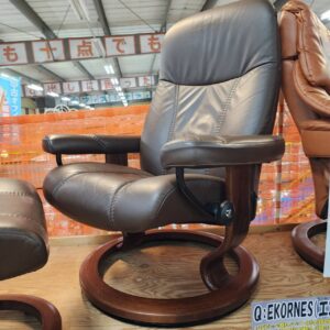 エコーネス-EKORNES-ストレスレスチェア-オットマンSET-コンサル-Consul-Mサイズ-クラシックベース-リユース-柏-愛品倶楽部